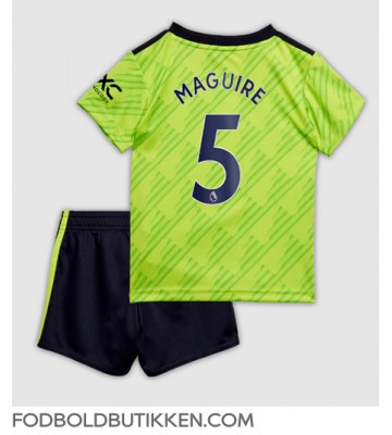 Manchester United Harry Maguire #5 Tredjetrøje Børn 2022-23 Kortærmet (+ Korte bukser)